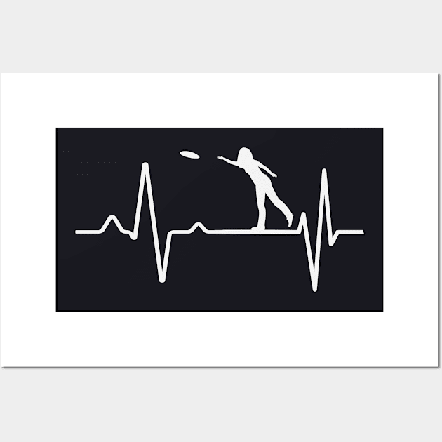 Frisbeesports Heartbeat Wall Art by Foxxy Merch